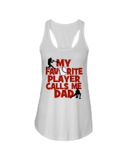 Baseball Favorite Player calls Me Dad Ladies Flowy Tank tile
