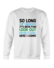 HQH994 So Long 8th Grade Look Out Middle School Crewneck Sweatshirt tile