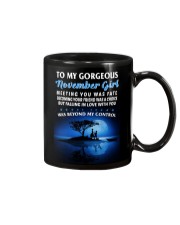 To My Gorgeous November Girl Mug front