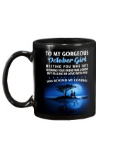 To My Gorgeous October Girl Mug back