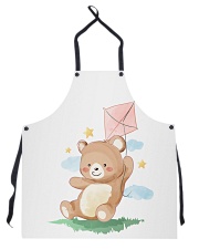 Funny animals bear watercolor-6 Apron thumbnail
