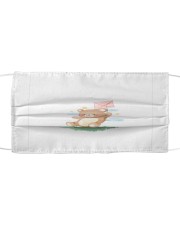 Funny animals bear watercolor-6 Cloth face mask thumbnail