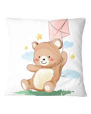 Funny animals bear watercolor-6 Square Pillowcase thumbnail