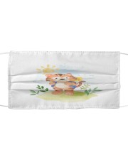 cat camping watercolor Cloth face mask thumbnail
