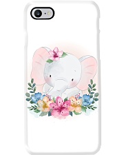 Funny animals elephant watercolor Phone Case thumbnail