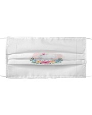 Funny animals elephant watercolor Cloth face mask thumbnail