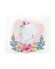 Funny animals elephant watercolor Mousepad thumbnail