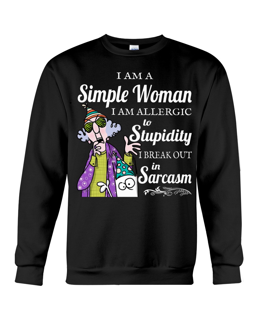 Simple Woman Sarcasm Crewneck Sweatshirt
