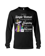 Simple Woman Sarcasm Long Sleeve Tee thumbnail