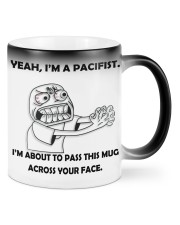 I am about to pass this mug across your face mug Color Changing Mug front