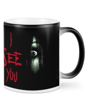 Halloween I see you creepy eyes magic mug Color Changing Mug front