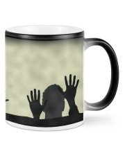 Shadows Of Hand Behind Glass Magic Mug Color Changing Mug front