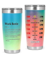 Work bestie definition tumbler 20oz Tumbler front