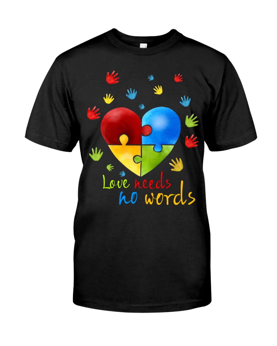 AUTISM I AM HIS VOICE HE IS MY HEART Classic T-Shirt
