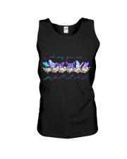 God say you are Unisex Tank tile
