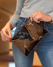 Black cat pouch Accessory Pouch - Standard aos-accessory-pouch-8-5x6-lifestyle-front-04