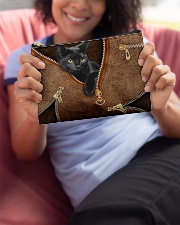 Black cat pouch Accessory Pouch - Standard aos-accessory-pouch-8-5x6-lifestyle-front-06
