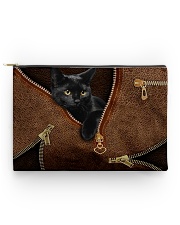 Black cat pouch Accessory Pouch - Standard front