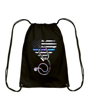 Back the blue Drawstring Bag tile