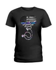Back the blue Ladies T-Shirt tile