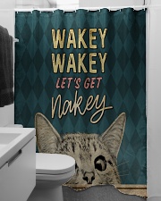 Wakey let's get nakey Shower Curtain aos-shower-curtains-71x74-lifestyle-front-04