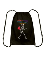 The day the teachers Drawstring Bag tile