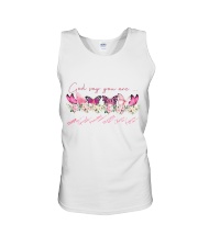 God say you are Unisex Tank tile