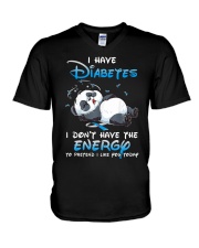 I have diabetes V-Neck T-Shirt tile