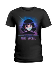 Anti social Ladies T-Shirt tile