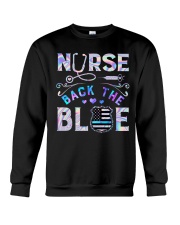 Nurses back the blue Crewneck Sweatshirt tile