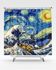 Starry night shower Shower Curtain aos-shower-curtains-71x74-lifestyle-front-02