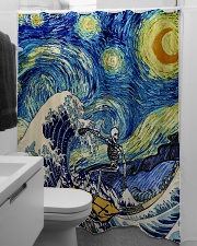 Starry night shower Shower Curtain aos-shower-curtains-71x74-lifestyle-front-04