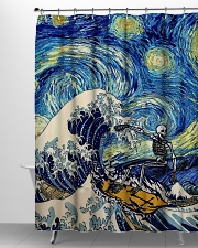 Starry night shower Shower Curtain aos-shower-curtains-71x74-lifestyle-front-06