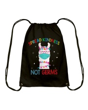 Spread kindness not germs Drawstring Bag tile