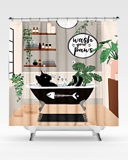 Wash your paws Shower Curtain aos-shower-curtains-71x74-lifestyle-front-02