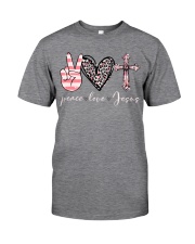 Peace love God Classic T-Shirt front