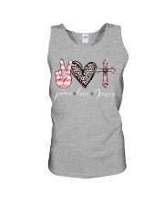 Peace love God Unisex Tank tile