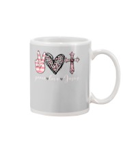 Peace love God Mug tile