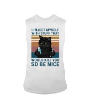 I inject myself with stuff Sleeveless Tee tile