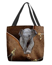 Elephant peeking All-over Tote front