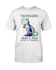 Teachersaurus Classic T-Shirt front