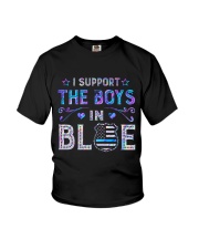 I support the boys in blue Youth T-Shirt tile