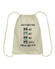 Nurse life Drawstring Bag tile