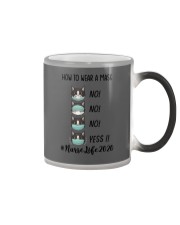Nurse life Color Changing Mug tile