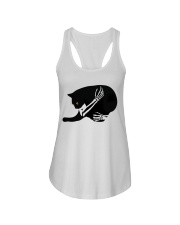 I just freaking love cats Ladies Flowy Tank tile
