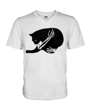 I just freaking love cats V-Neck T-Shirt tile