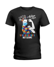 Spread kindness not germs Ladies T-Shirt tile