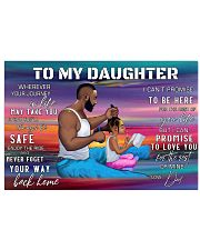 To my daughter 17x11 Poster front