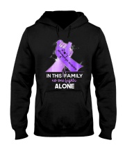 No one fights alone Hooded Sweatshirt tile