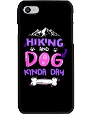 Hiking and dog kinda day Phone Case tile